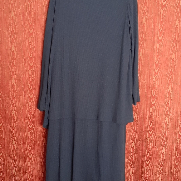 R&M RICHARDS NAVY BLUE ONE PIECE DRESS SET WOMEN'S SIZE 18W - Picture 2 of 8